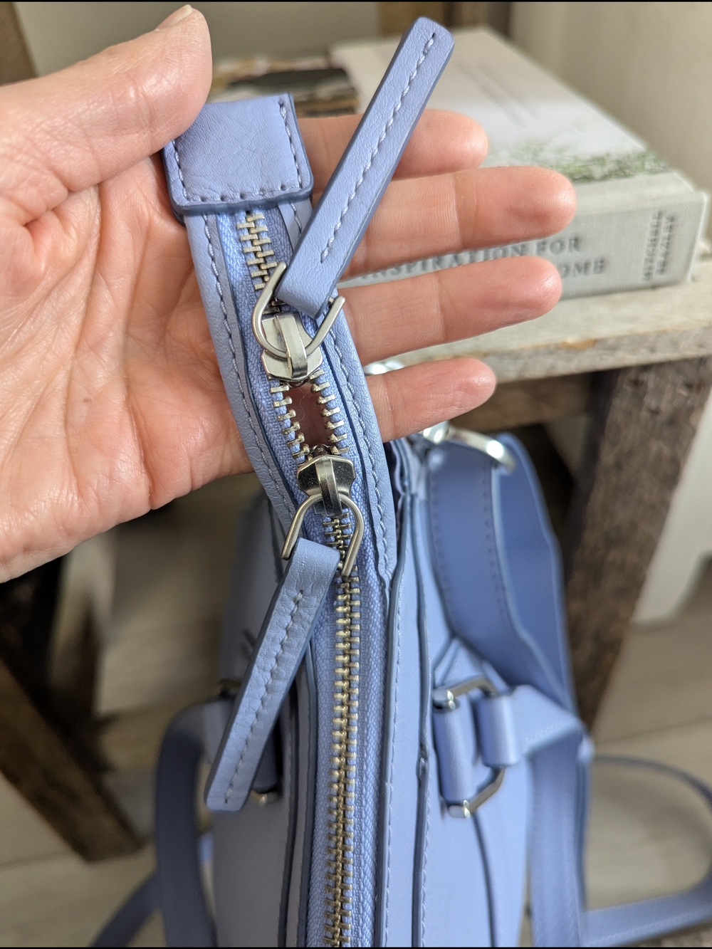 Fossil Leather Satchel with Removable Crossbody Strap - Picture 5 of 14